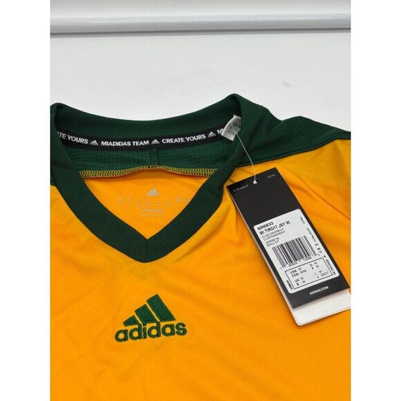Adidas Women’s  Climacool Custom Print Tiro 17 Jersey, Yellow/Green/White, Sz. M - Picture 7 of 13